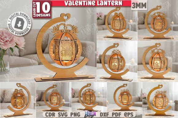 Valentines Candle Holders Laser Bundle 137167192 Creativo Digital